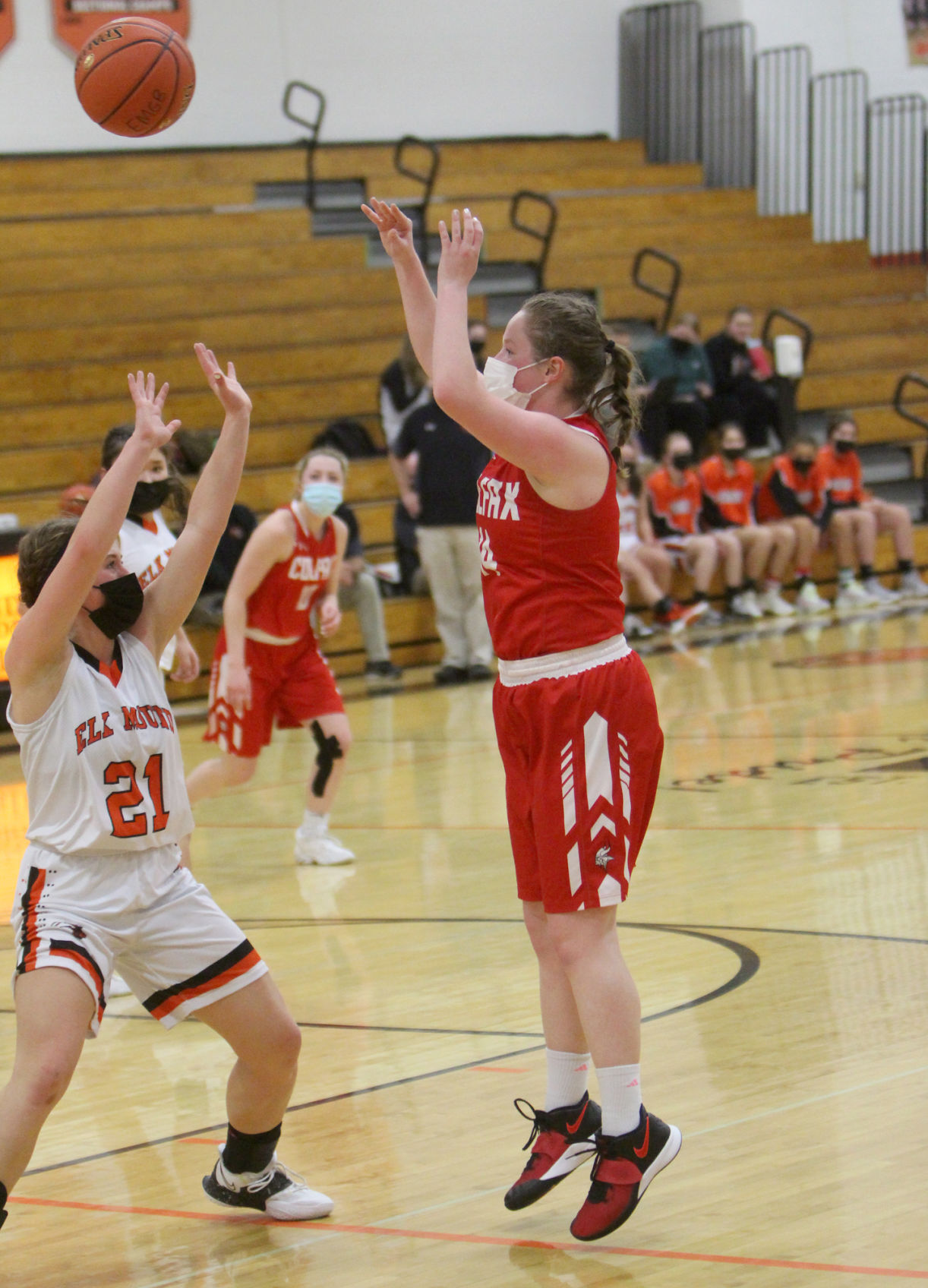 Colfax at Elk Mound girls basketball 1-25-21
